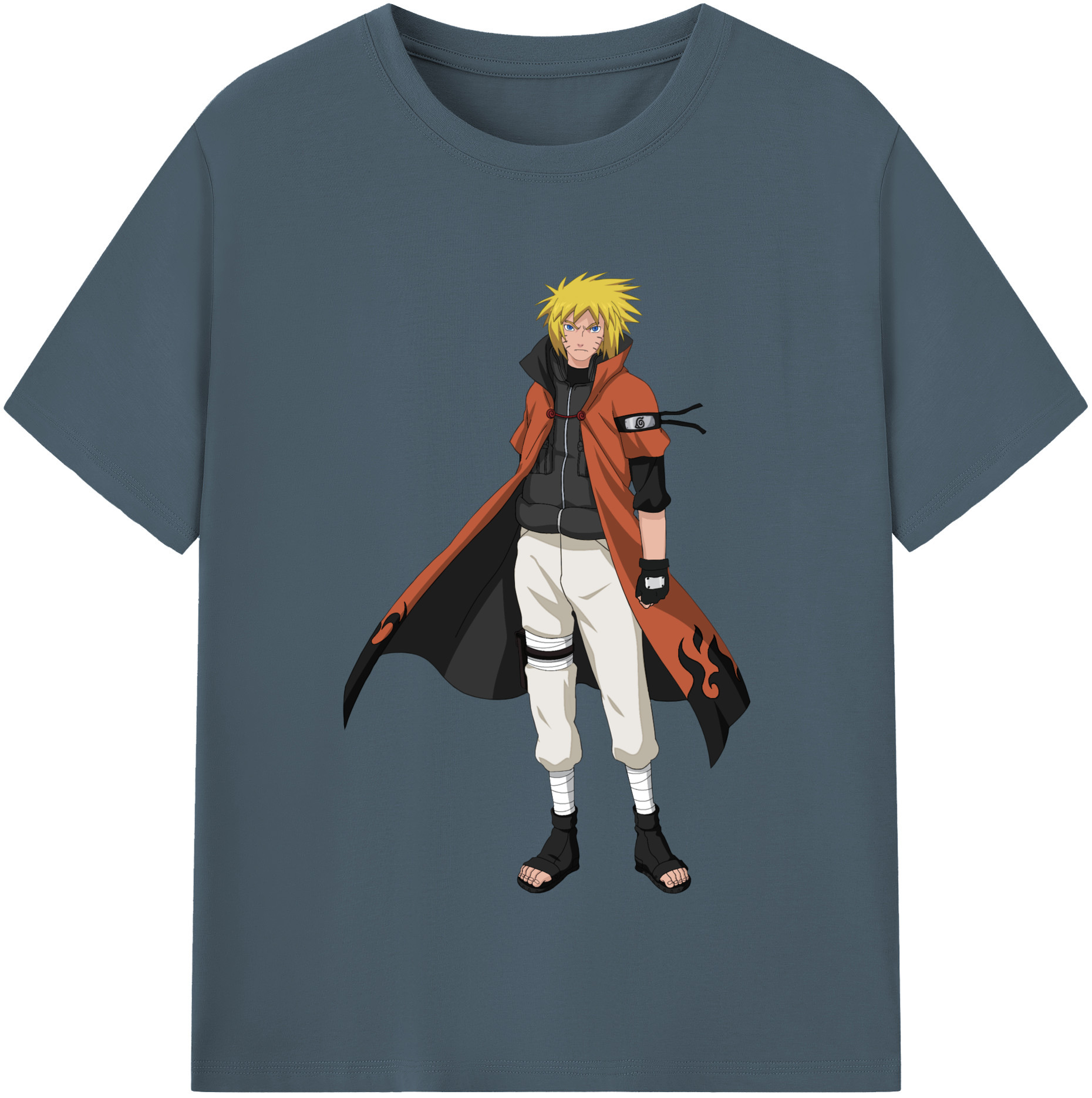 （画像用） NARUTO -ナルト- うずまき ナルト Uzumaki Naruto 綿100％半袖Tシャツ（フロントプリント）